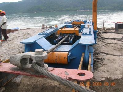 Getting winch ready for pulling