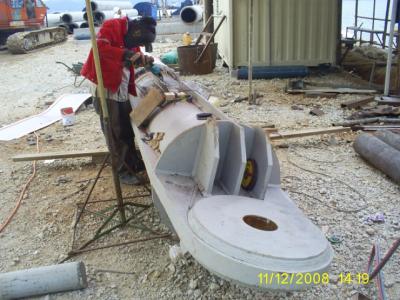 Preparing pullhead for pipe launching