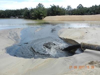Discharged to reclamation site