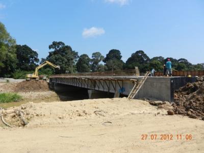 View of a new bridge